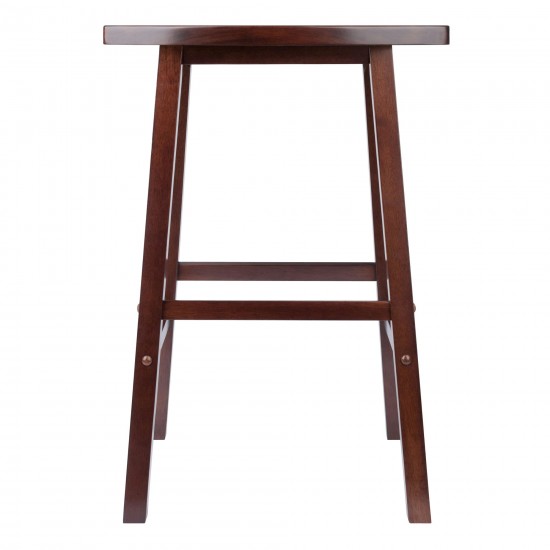 Katashi Fan Shape Bar Stool, Walnut