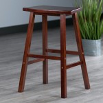 Katashi Fan Shape Bar Stool, Walnut