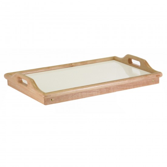 Sherwood Breakfast Tray, Natural and White