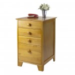 Studio Home Office File Cabinet, Honey Pine