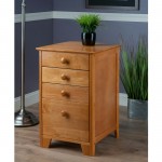 Studio Home Office File Cabinet, Honey Pine