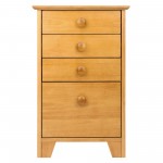 Studio Home Office File Cabinet, Honey Pine