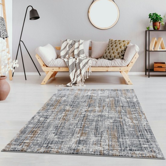 Abington-Ab10956-Gray-5.3 X 7.6 Area Rug