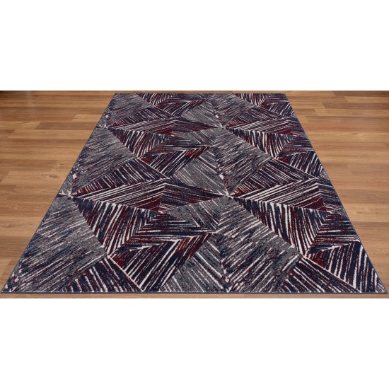 Abington-Ls10163-Red_Navy-5.3 X 7.6 Area Rug