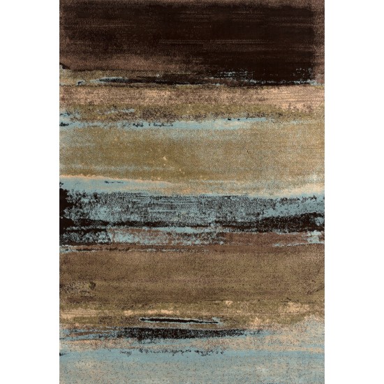 Aden-Ad3369-Brownblue-Canada-Cad336958-5.3X7.6 Area Rug