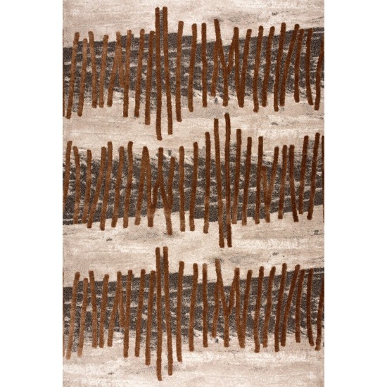 Amazon-Az10400-Brown-5.3 X 7.6 Area Rug