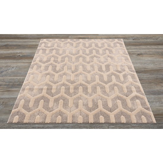 Amazon-Az10408-Brown-5.3 X 7.6 Area Rug