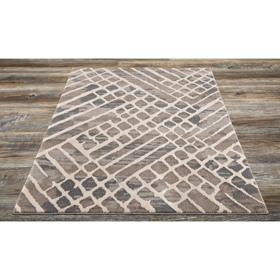 Amazon-Az10414-Gray-5.3 X 7.6 Area Rug