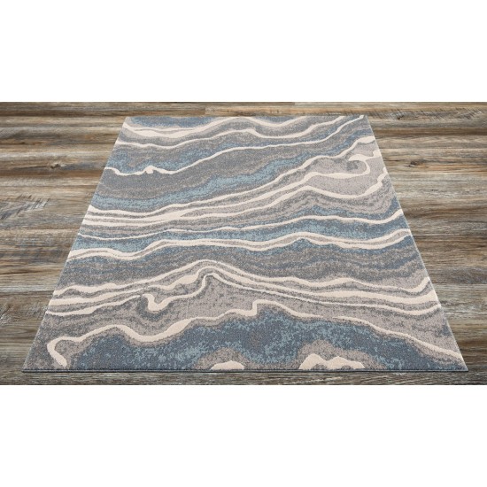 Amazon-Az10440-Gray-5.3 X 7.6 Area Rug