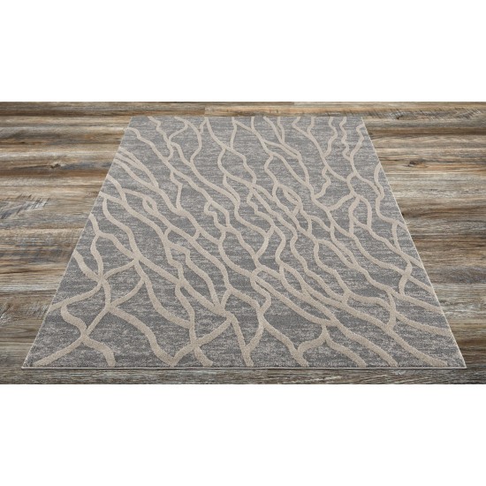 Amazon-Az10441-Gray-5.3 X 7.6 Area Rug