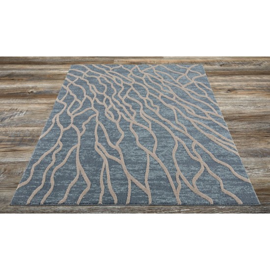 Amazon-Az10442-Blue-7.10 X 10.6 Area Rug