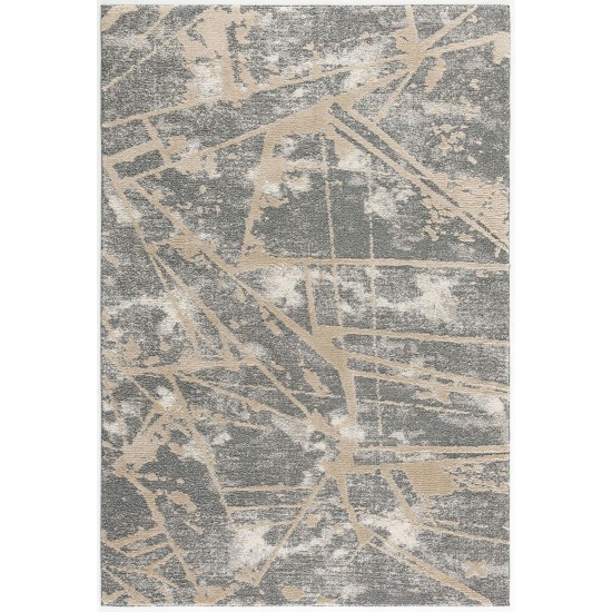 Amazon-Az11207-Grey-5.3X7.4-160X225 Area Rug