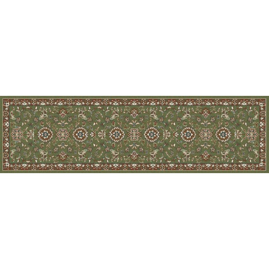 Arabella-Ar_00_0147-Green-Roll Runner Cut 2.2 X 1 Runner Rug