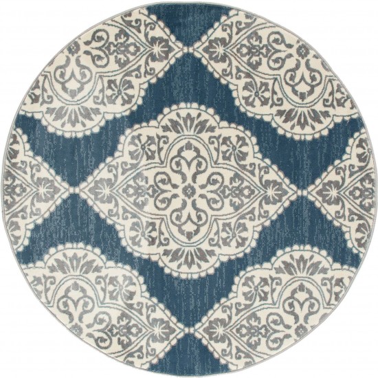 Arabella-Ar_00_0156-Blue-Roll Runner Cut 2.2 X 1 Runner Rug