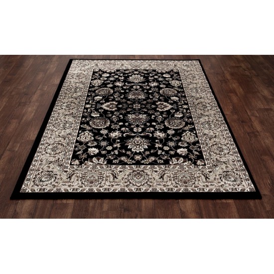 Arabella-Ar_00_031-Black-Roll Runner Cut 2.2 X 1 Runner Rug