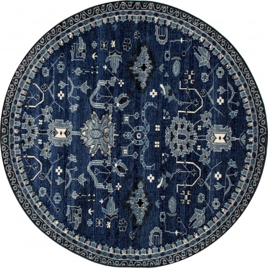 Arabella-Ar_00_039-Navy-Round 5.3 Area Rug