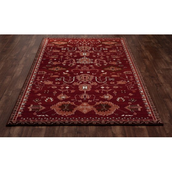 Arabella-Ar_00_040_Red- 9 X 13 In Swatch Area Rug