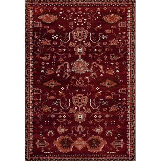 Arabella-Ar_00_040-Red-Roll Runner Cut 2.2 X 1 Runner Rug