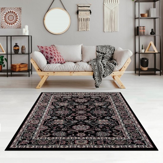 Arabella-Arb145-Black-Canada-Car14558-5.3 X 7.6-160X230 Area Rug