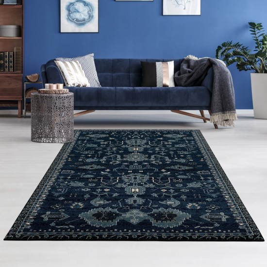 Arabella-Arb39-Navy-Canada-Car03958-5.3 X 7.6-160X230 Area Rug