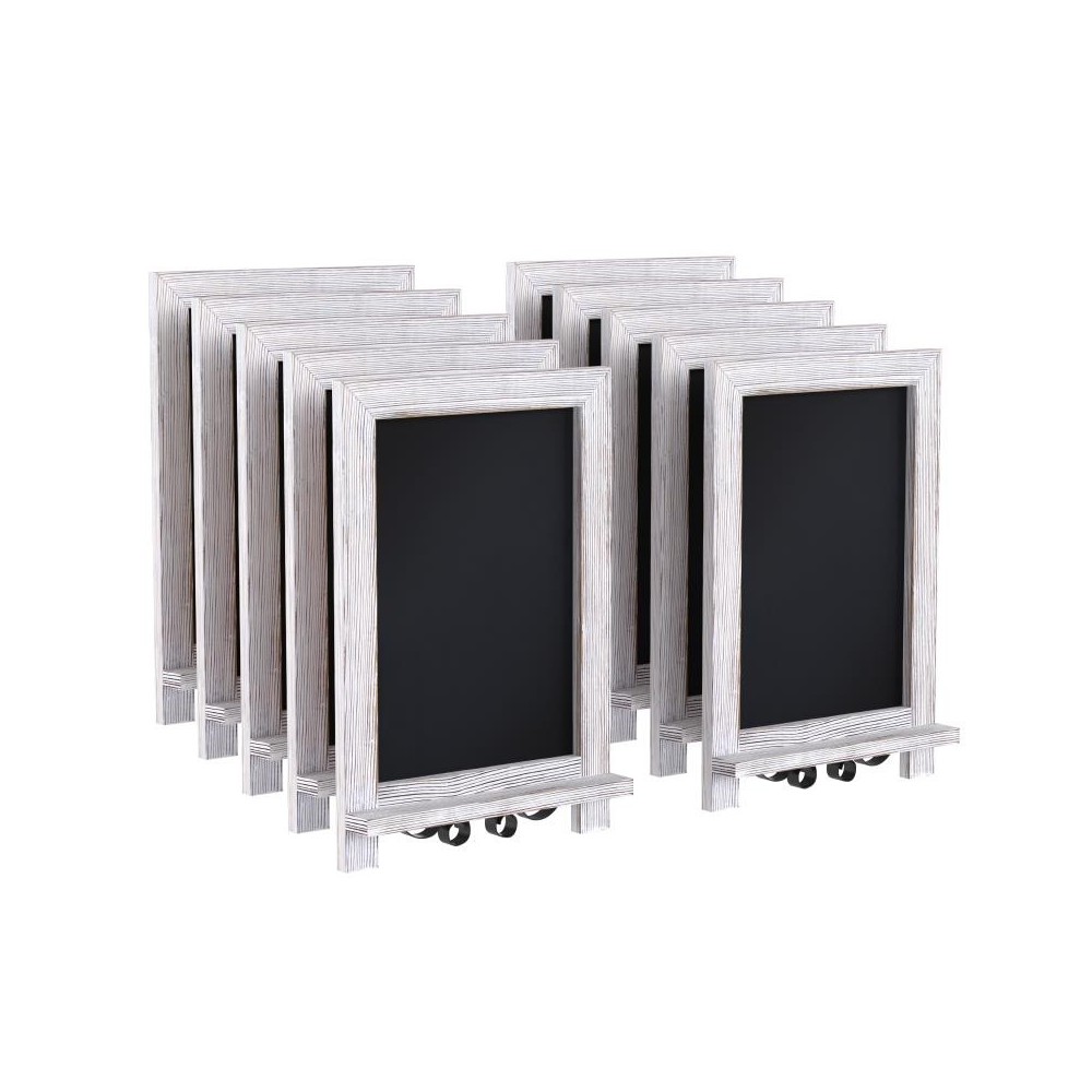 10PK Whitewash Chalkboards