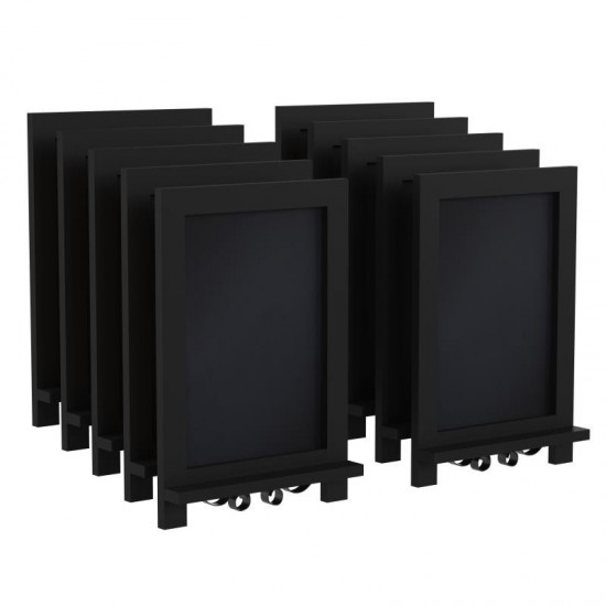 10PK Black Chalkboards