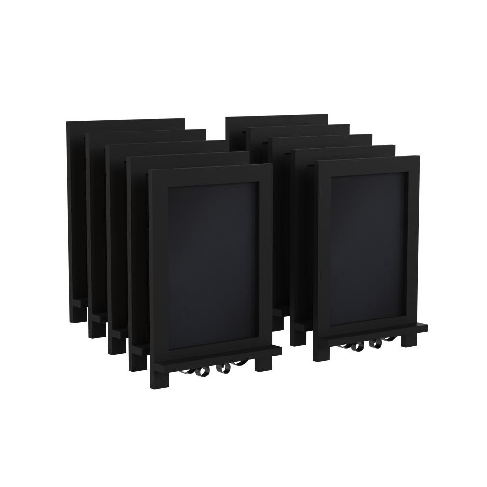 10PK Black Chalkboards