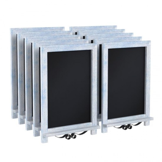 10PK Rustic Blue Chalkboards 12" x 17"