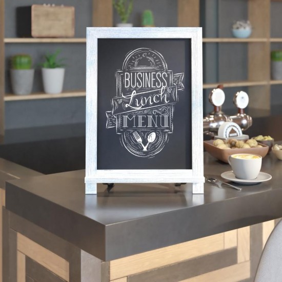 10PK Rustic Blue Chalkboards 12" x 17"