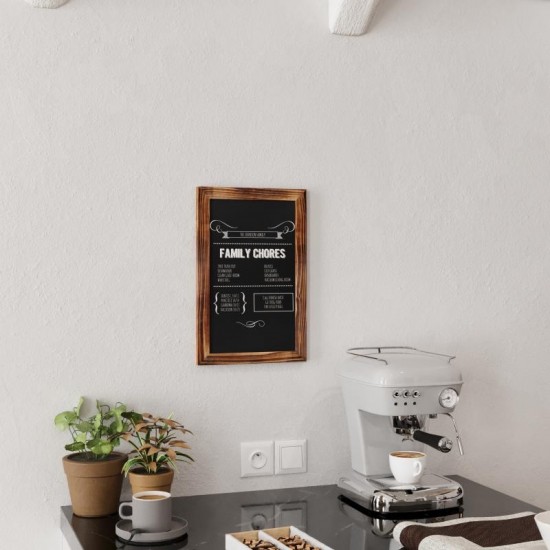 Torched Hanging Chalkboard 11" x 17"