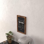Torched Hanging Chalkboard 11" x 17"