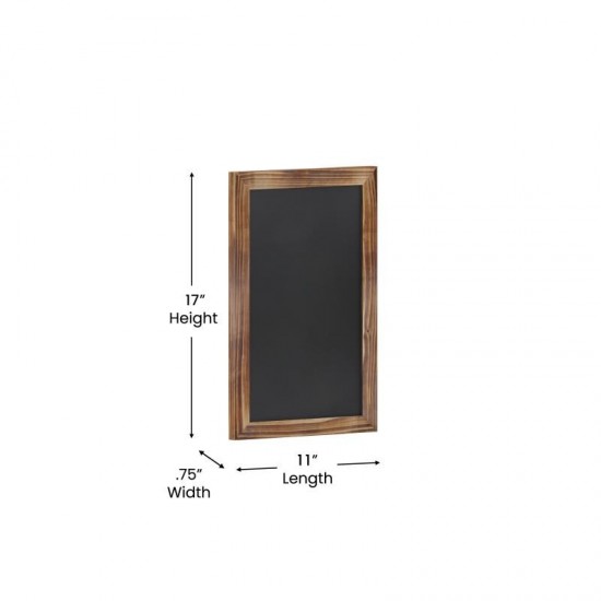 Torched Hanging Chalkboard 11" x 17"