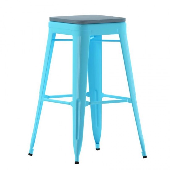 4PK 30" Teal Stool-Teal Seat