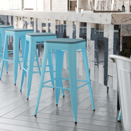 4PK 30" Teal Stool-Teal Seat