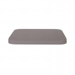 4PK Gray Poly Resin Wood Seats with Rounded Edges