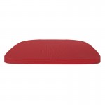 4PK Red Poly Resin Wood Square Seats