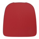 4PK Red Poly Resin Wood Square Seats