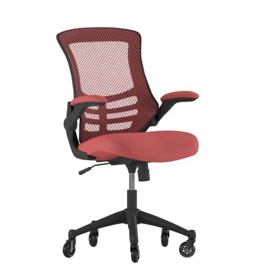 Kelista Red Chair with Roller Wheels