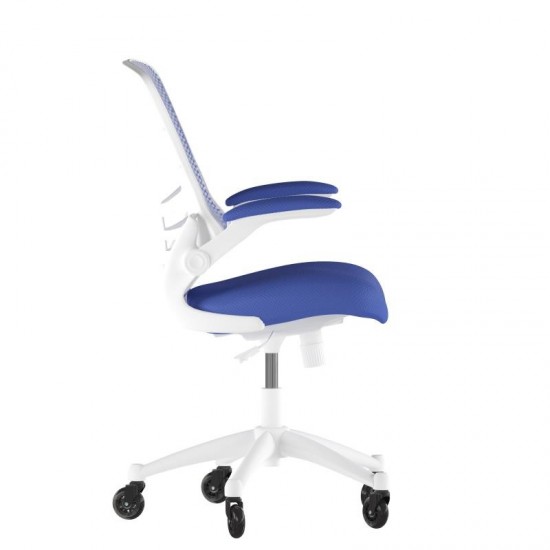 Kelista Blue Chair with Roller Wheels