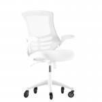 White Chair with Roller Wheels