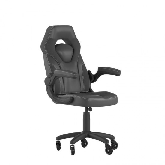 X10 Black Gaming Chair- Transparent Roller Wheels