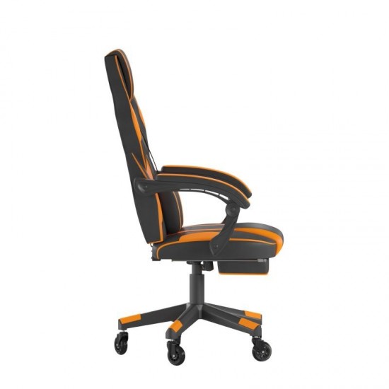 Orange Chair-Skater Wheels
