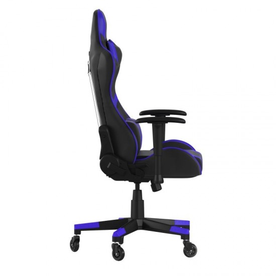 X20 Blue Gaming Chair-Skate Wheels