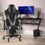 X20 Gray Gaming Chair -Skate Wheels