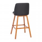 2PK 30" Charcoal Linen Stools