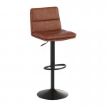 2PK Cognac Adjustable Stools