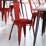 Red Metal Chair-Red Seat