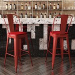 Kai Commercial Grade 30" Red Stool-Red Seat