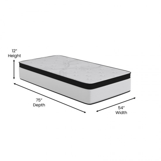 12in Pocket Mattress-Twin