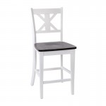 Gwendolyn Commercial Modern Counter Height Barstool - Antique White Wash